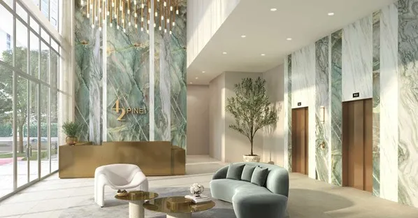 42 Pine - Lobby (Artist Rendering)