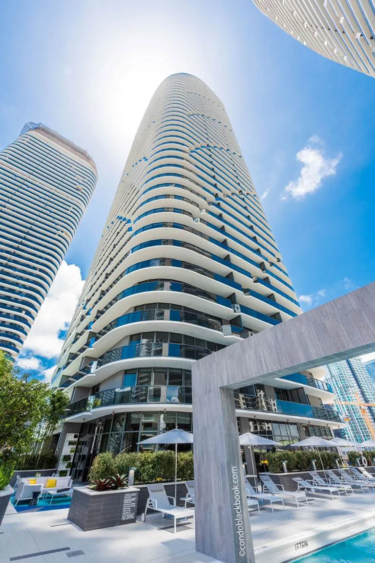Brickell Heights Easter Tower Exterior from Pool Deck