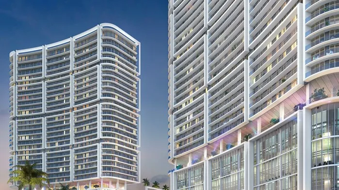 Twin 35-story Towers by BTI Partners – Hollywood