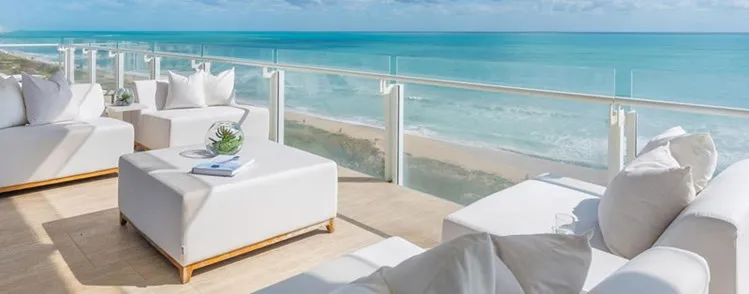 Amazing Outdoor Spaces: Large Oversized Balcony - The Surf Club 4 Seasons
