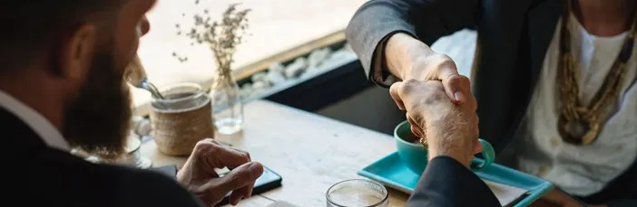 Let's make a deal - hand shake