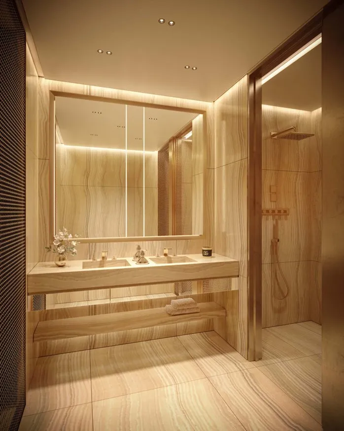 888 Brickell Bathroom Area (Rendering)
