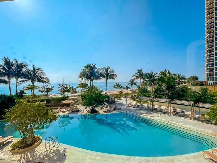 Oceanfront Pool at the Residences by Armani Casa in Sunny Isles Beach