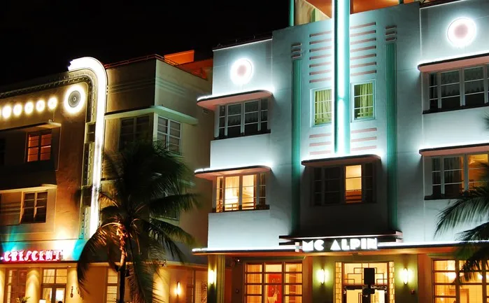 Art Deco building on Ocean Dr